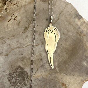 VTG Sterling Silver 925 Desbah Begay Navajo Chili Pepper Pendant Necklace 20"